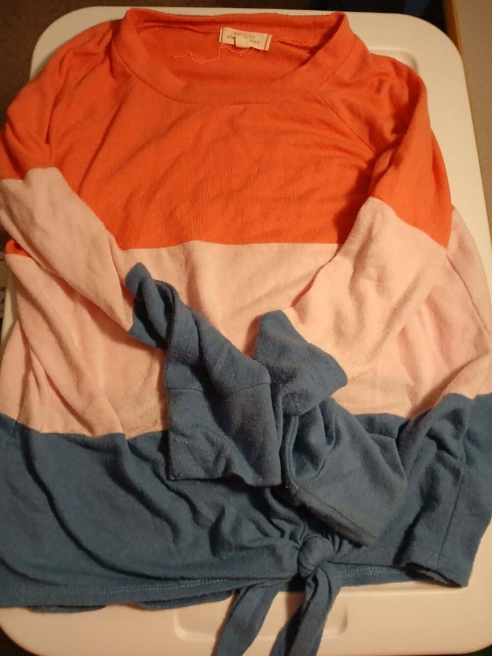Walking On Sunshine XXL Girls Pink and Blue Shirt